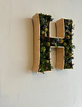 ボタニカルレターサイン green mix