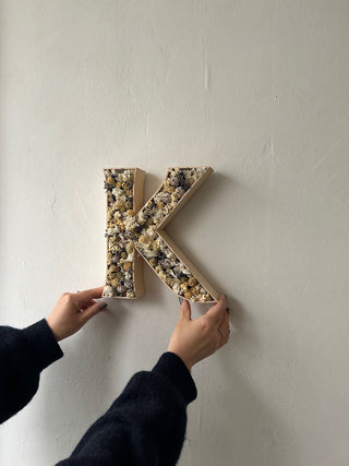 ボタニカルレターサイン ivory mix