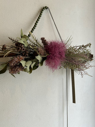 プランツオブジェ カーキ×ピンク