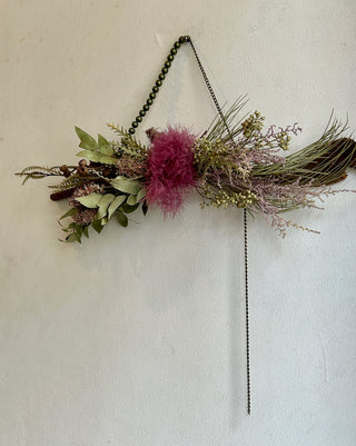 プランツオブジェ カーキ×ピンク