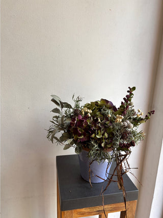 ドライフラワー ポットアレンジ